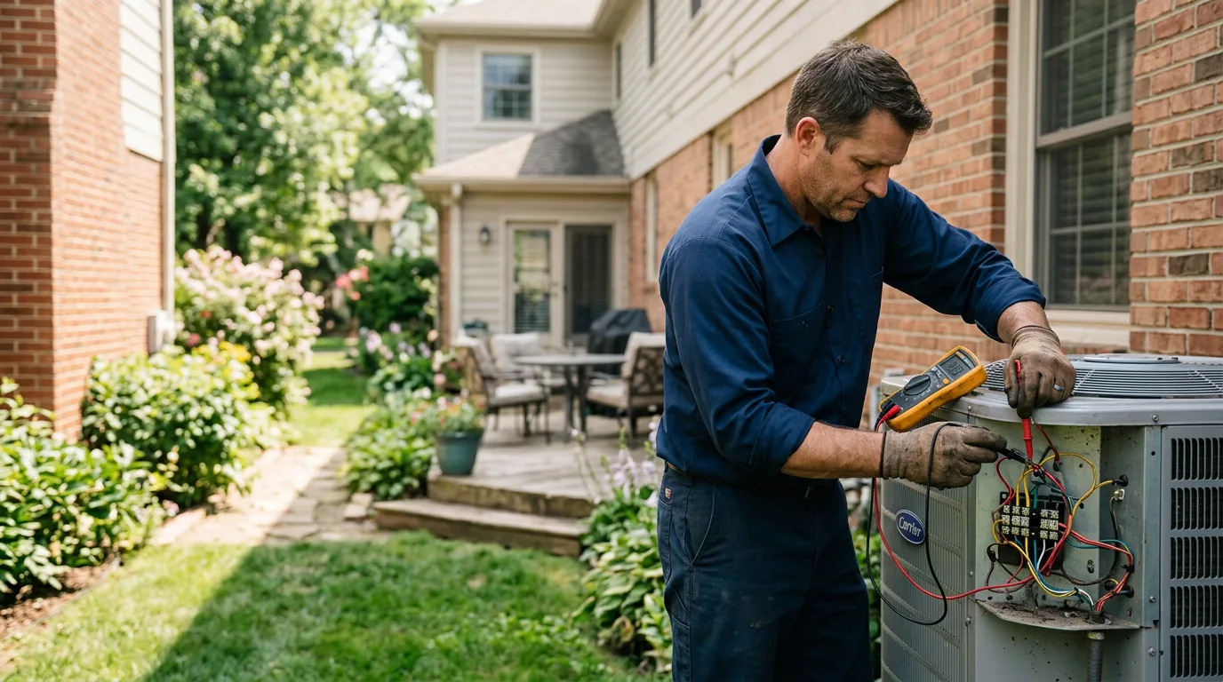 HVAC technician working near Malone, WA